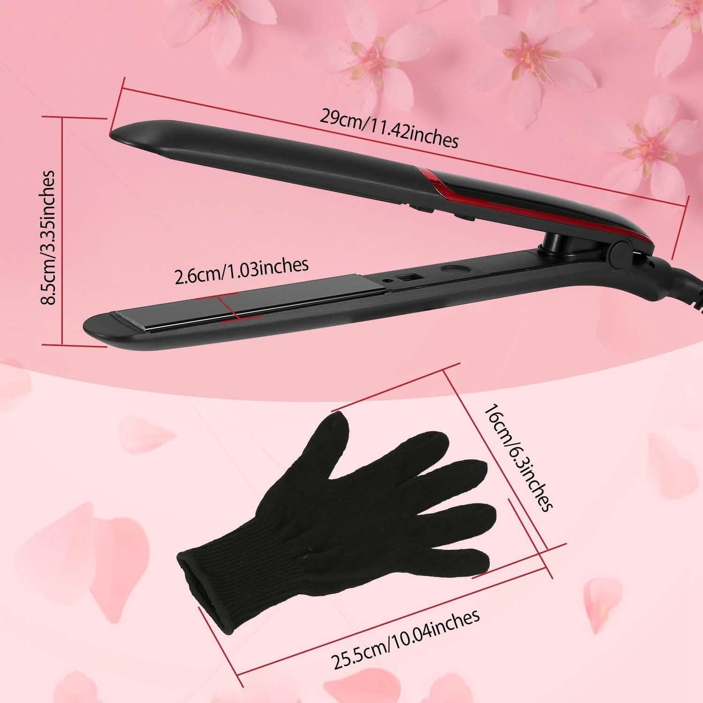 2-in-1 Twist Hair Straightener Ceramic Plate Hair Curler with Temperature Adjust LCD Display Beauty & Personal Care - Tophatter Daily Deals