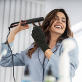 2-in-1 Twist Hair Straightener Ceramic Plate Hair Curler with Temperature Adjust LCD Display Beauty & Personal Care - Tophatter Daily Deals