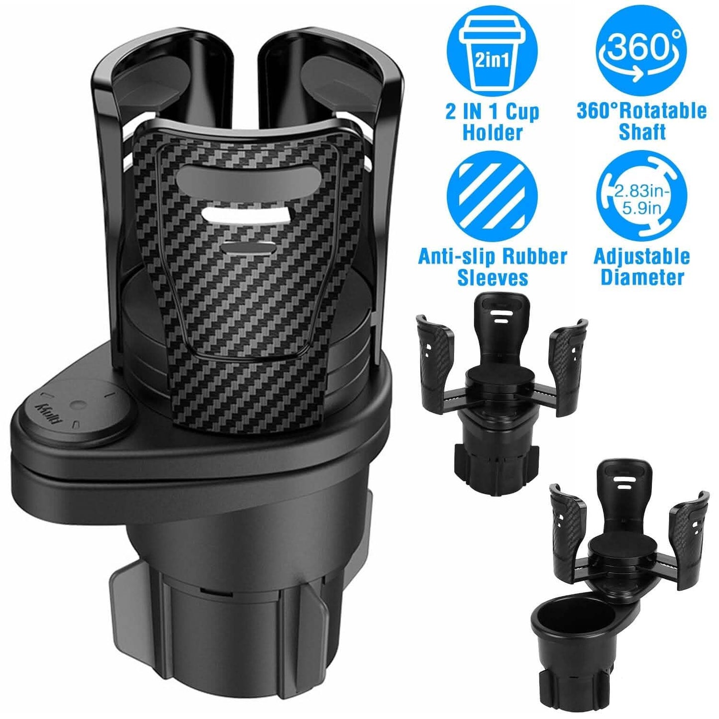 2-in-1 Universal Car Cup Mount Holder Automotive - Tophatter Daily Deals