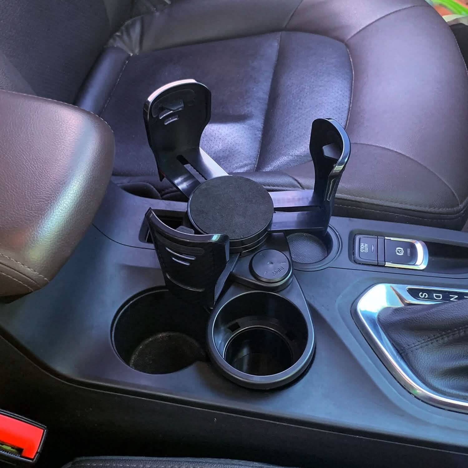 2-in-1 Universal Car Cup Mount Holder with Adjustable Base Automotive - Tophatter Daily Deals