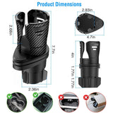 2-in-1 Universal Car Cup Mount Holder with Adjustable Base Automotive - Tophatter Daily Deals