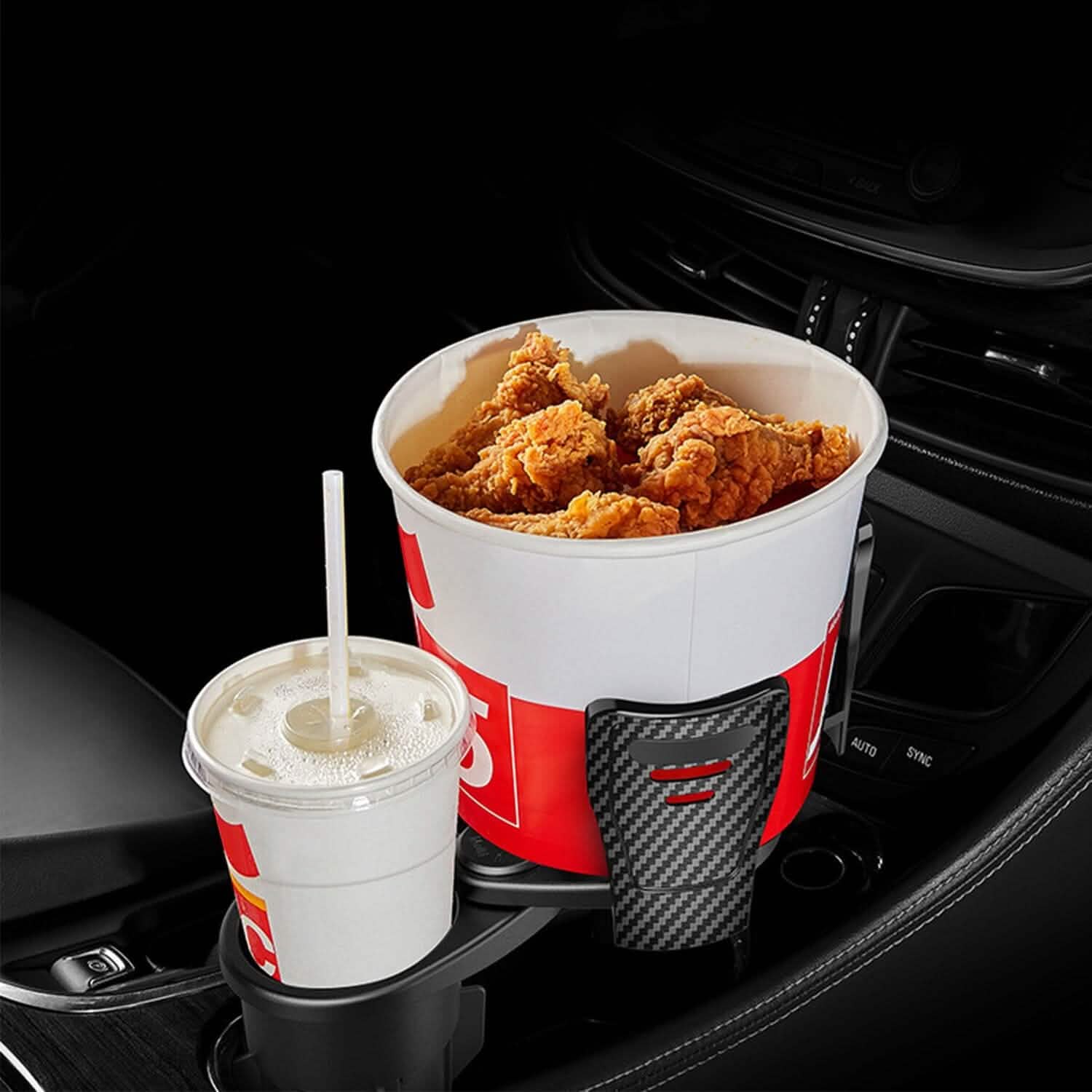 2-in-1 Universal Car Cup Mount Holder with Adjustable Base Automotive - Tophatter Daily Deals