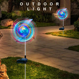 2-Pack: 32LED Outdoor Solar Ground Light Garden Lawn Waterproof Windmill Lamp Solar Outdoor Lights - Tophatter Daily Deals