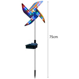 2-Pack: 32LED Outdoor Solar Ground Light Garden Lawn Waterproof Windmill Lamp Solar Outdoor Lights - Tophatter Daily Deals