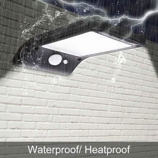 2-Pack: 36 LED Solar Powered Motion Sensor Wall Lamp Outdoor Lighting - Tophatter Daily Deals