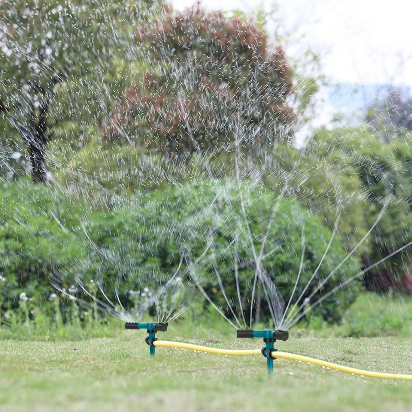 2-Pack: 360 Degree Rotatable Lawn Garden Sprinkler Garden & Patio - Tophatter Daily Deals