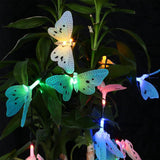 2-Pack: 3.8M Solar String Butterfly Lights String & Fairy Lights - Tophatter Daily Deals