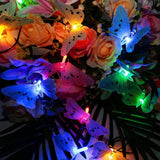 2-Pack: 3.8M Solar String Butterfly Lights String & Fairy Lights - Tophatter Daily Deals