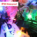 2-Pack: 3.8M Solar String Butterfly Lights String & Fairy Lights - Tophatter Daily Deals