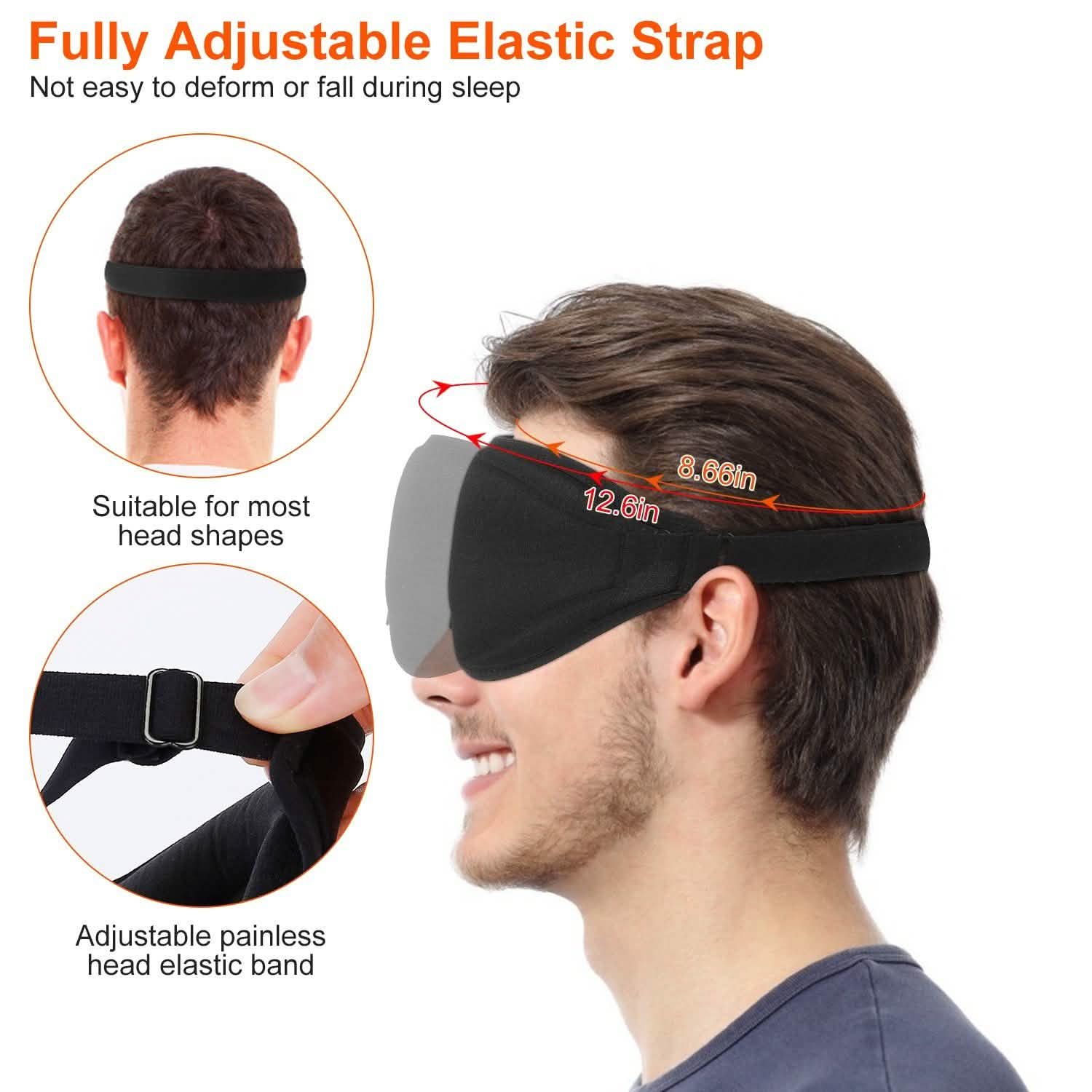 2-Pack: 3D Contoured Cup Light Blockout Sleeping Mask Everything Else - Tophatter Daily Deals