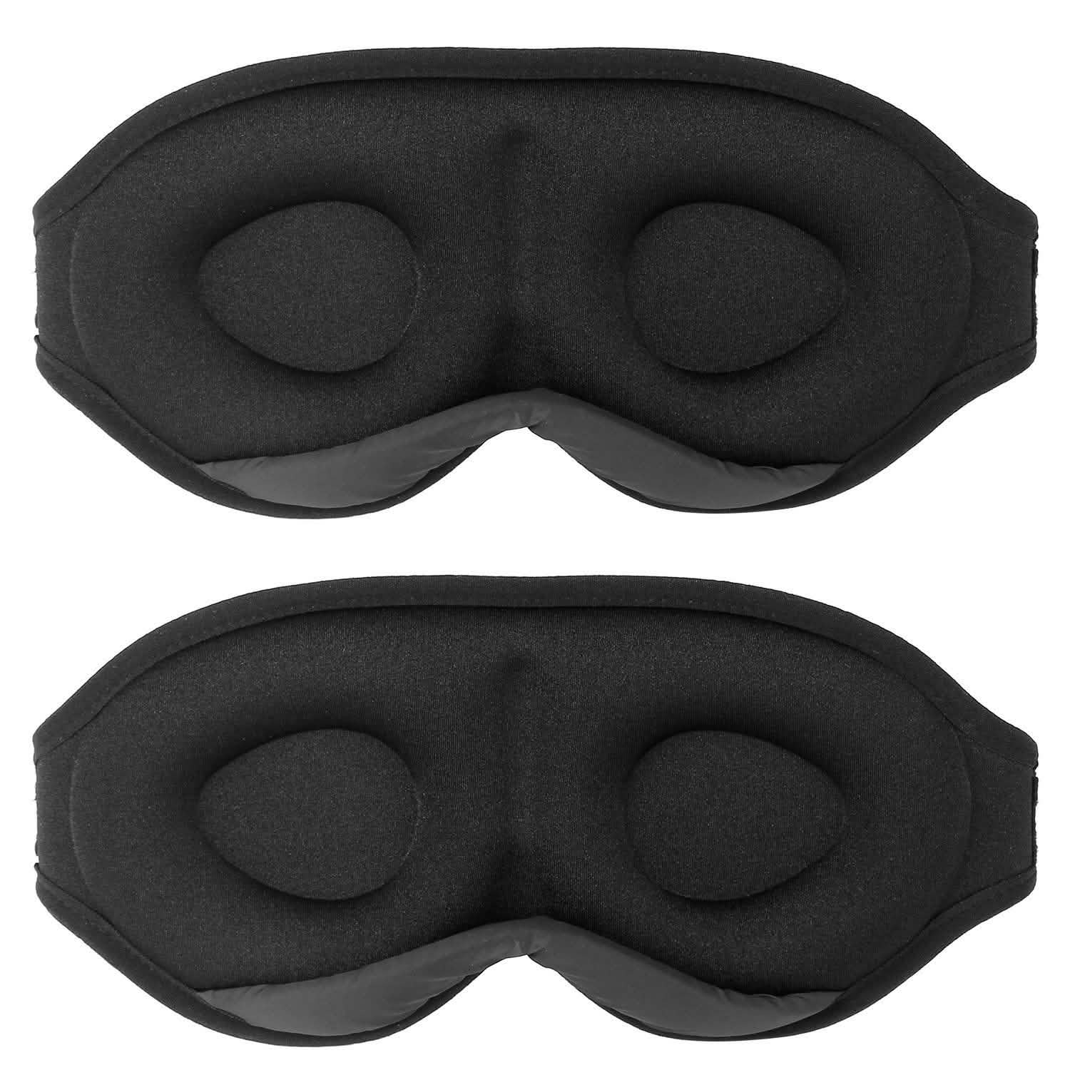 2-Pack: 3D Contoured Cup Light Blockout Sleeping Mask Everything Else - Tophatter Daily Deals