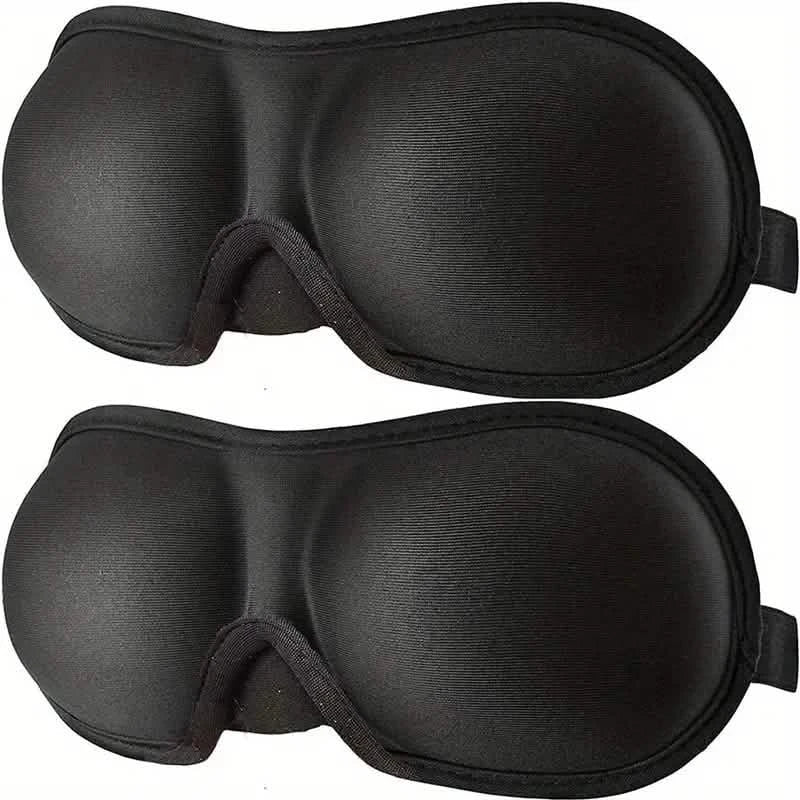 2-Pack: 3D Eye mask for Sleeping Black Black Health & Wellness - Tophatter Daily Deals