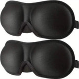 2-Pack: 3D Eye mask for Sleeping Black Black Health & Wellness - Tophatter Daily Deals