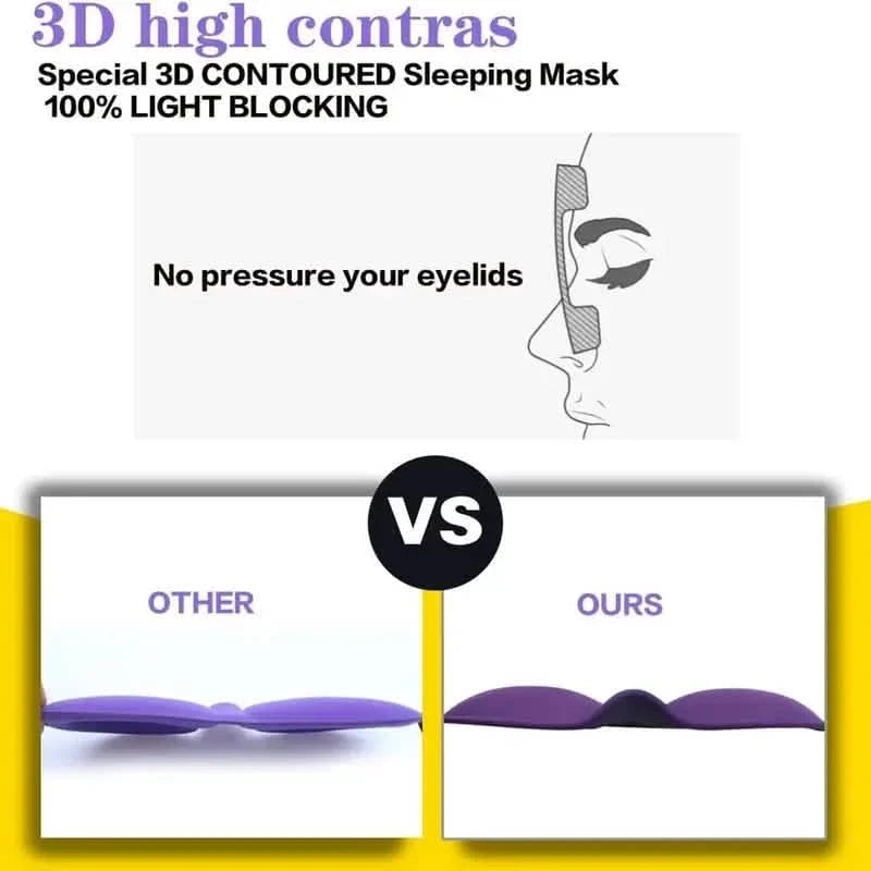 2-Pack: 3D Eye mask for Sleeping Health & Wellness - Tophatter Daily Deals