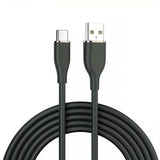 2-Pack: 3Ft. USB to Type-C Data Cable Fast Charger Black Charging Cable - Tophatter Daily Deals