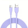 2-Pack: 3Ft. USB to Type-C Data Cable Fast Charger Purple Charging Cable - Tophatter Daily Deals