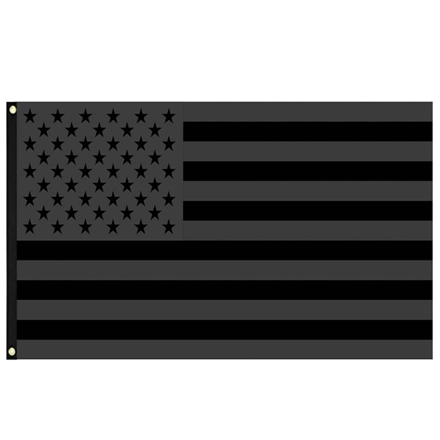 2-Pack: 3X5 Ft. All Black American Flag Everything Else - Tophatter Daily Deals