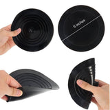 2-Pack: 6" Large Silicone Drain Plug Hair Stopper Flat Suction Cover Home Improvement - Tophatter Daily Deals