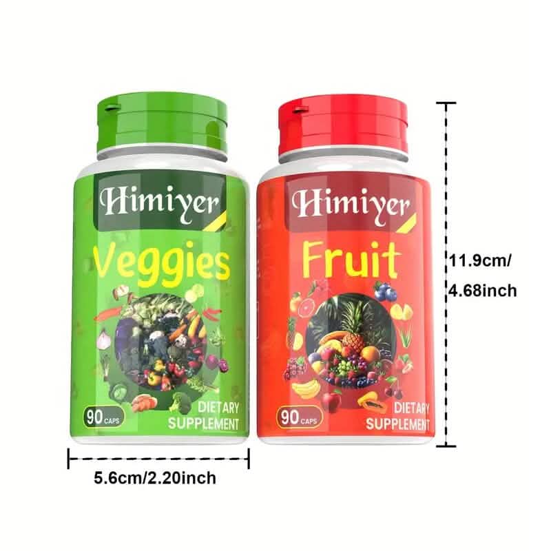 2-Pack: 90-Day Fruit and Veggie Supplements Bundle Health & Wellness - Tophatter Daily Deals