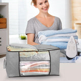 2-Pack: 90L Large Capacity Foldable Closet Organizer Storage & Organization - Tophatter Daily Deals