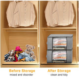 2-Pack: 90L Large Capacity Foldable Closet Organizer Storage & Organization - Tophatter Daily Deals