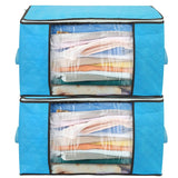 2-Pack: 90L Large Capacity Foldable Closet Organizer Storage & Organization - Tophatter Daily Deals