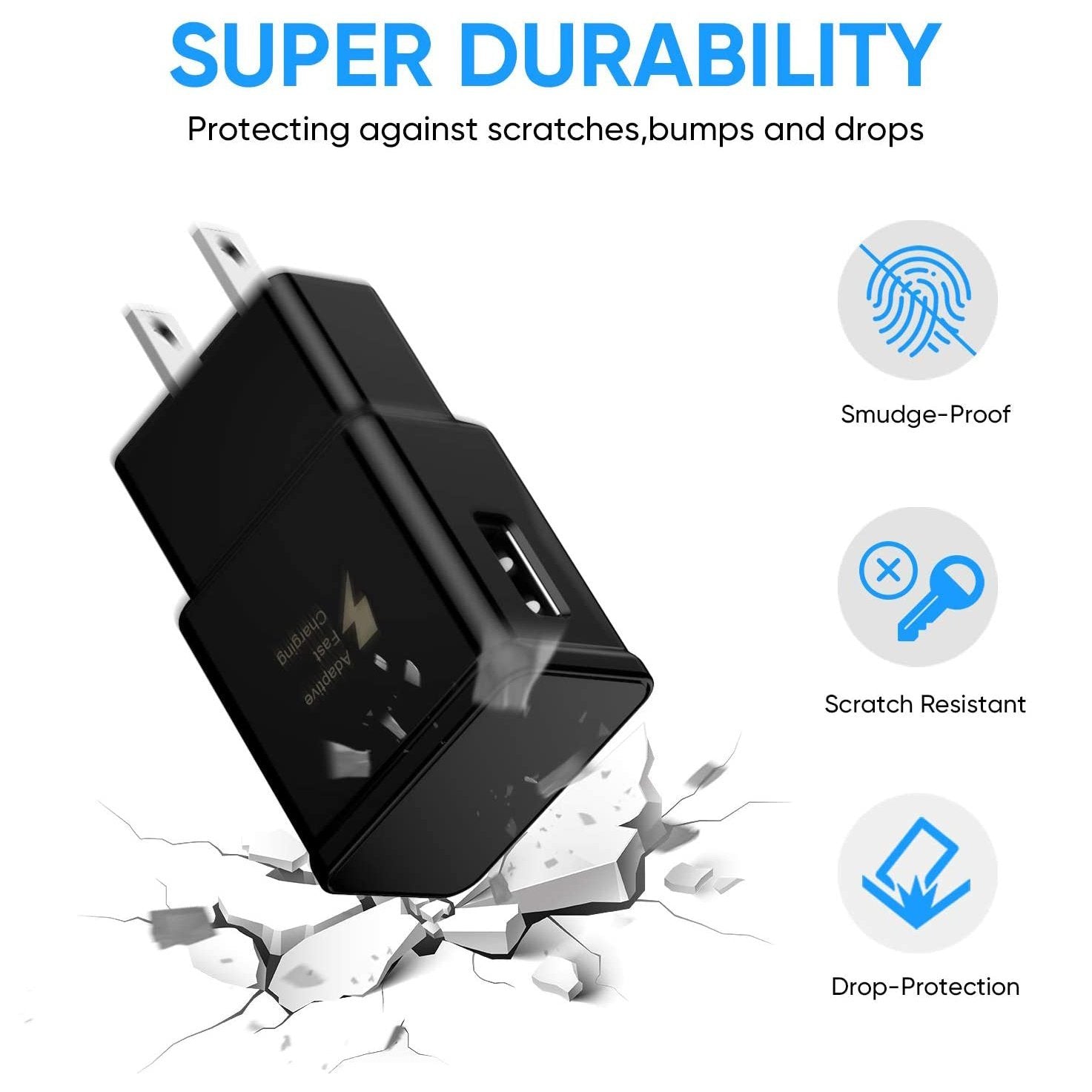 2-Pack: Adaptive Fast Charging Wall Charger USB Power Adapter - Tophatter Daily Deals