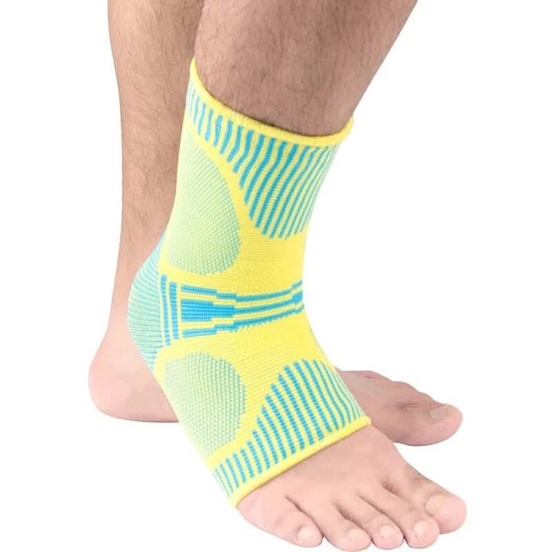 2-Pack: Ankle Support Brace Compression Breathable Yellow Health & Wellness - Tophatter Daily Deals