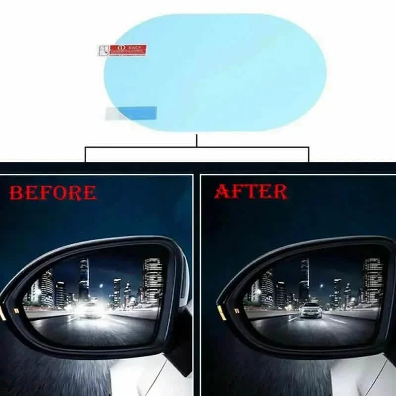 2-Pack: Anti-Rain Clear Film Stickers Automotive - Tophatter Daily Deals