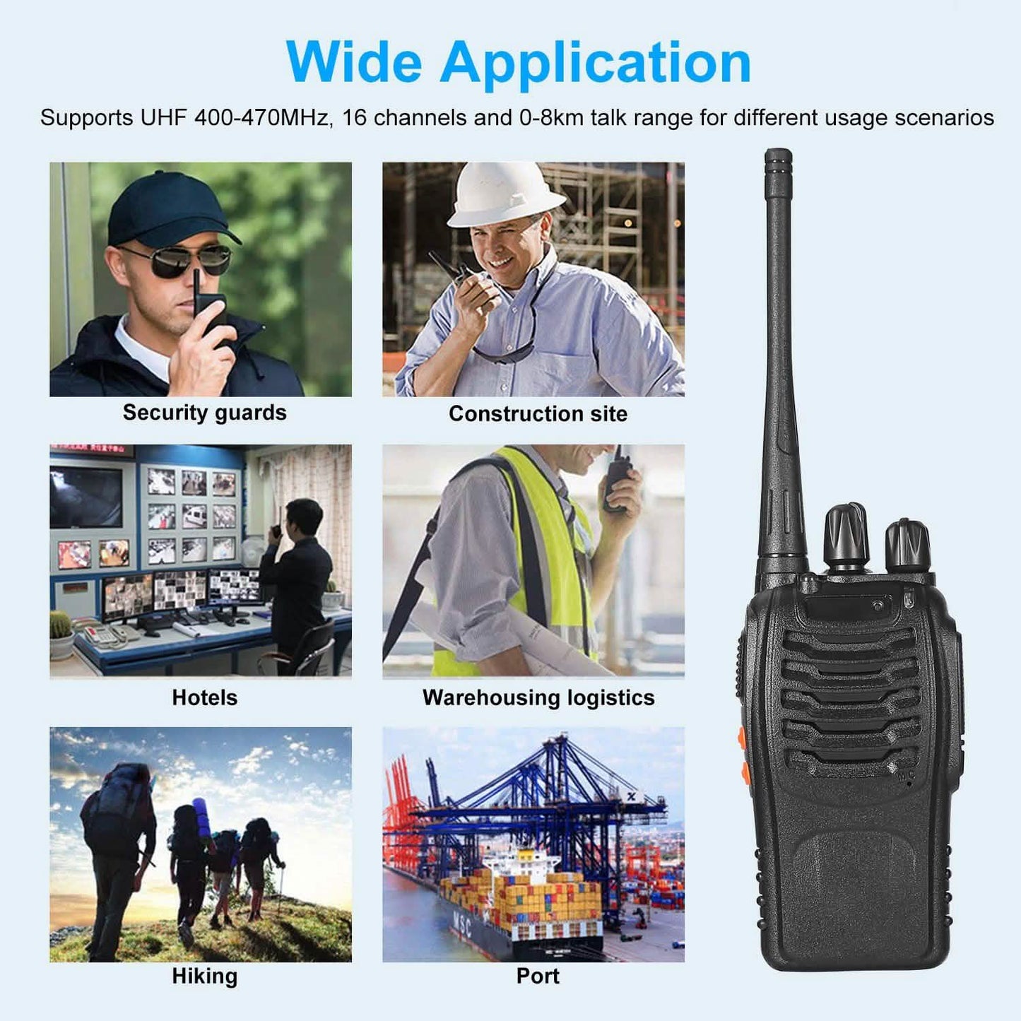 2-Pack: Baofeng BF-888S Walkie Talkies Two Way Radio Tactical & Self Defense - Tophatter Daily Deals