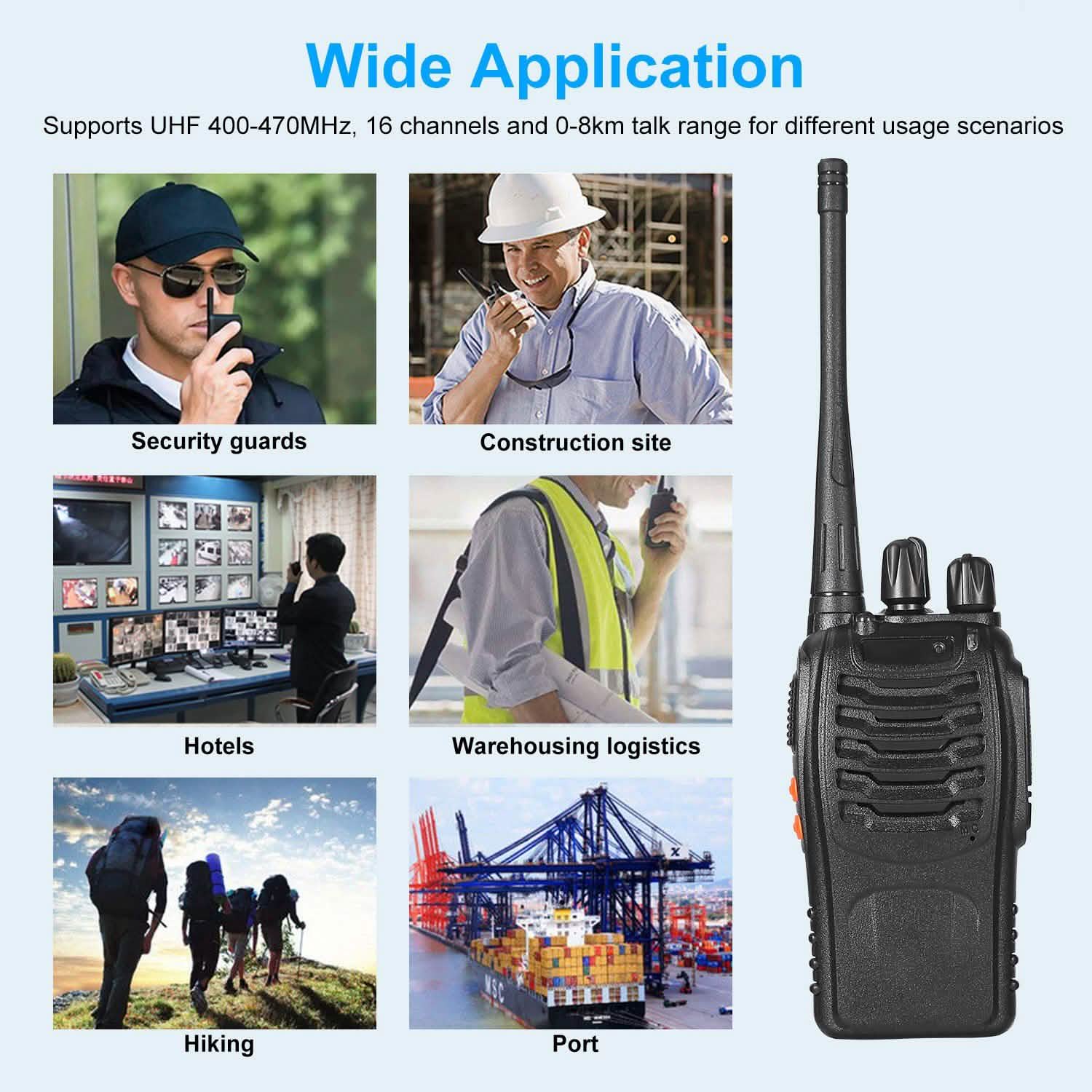 2-Pack: Baofeng BF-888S Walkie Talkies Two Way Radio Tactical & Self Defense - Tophatter Daily Deals