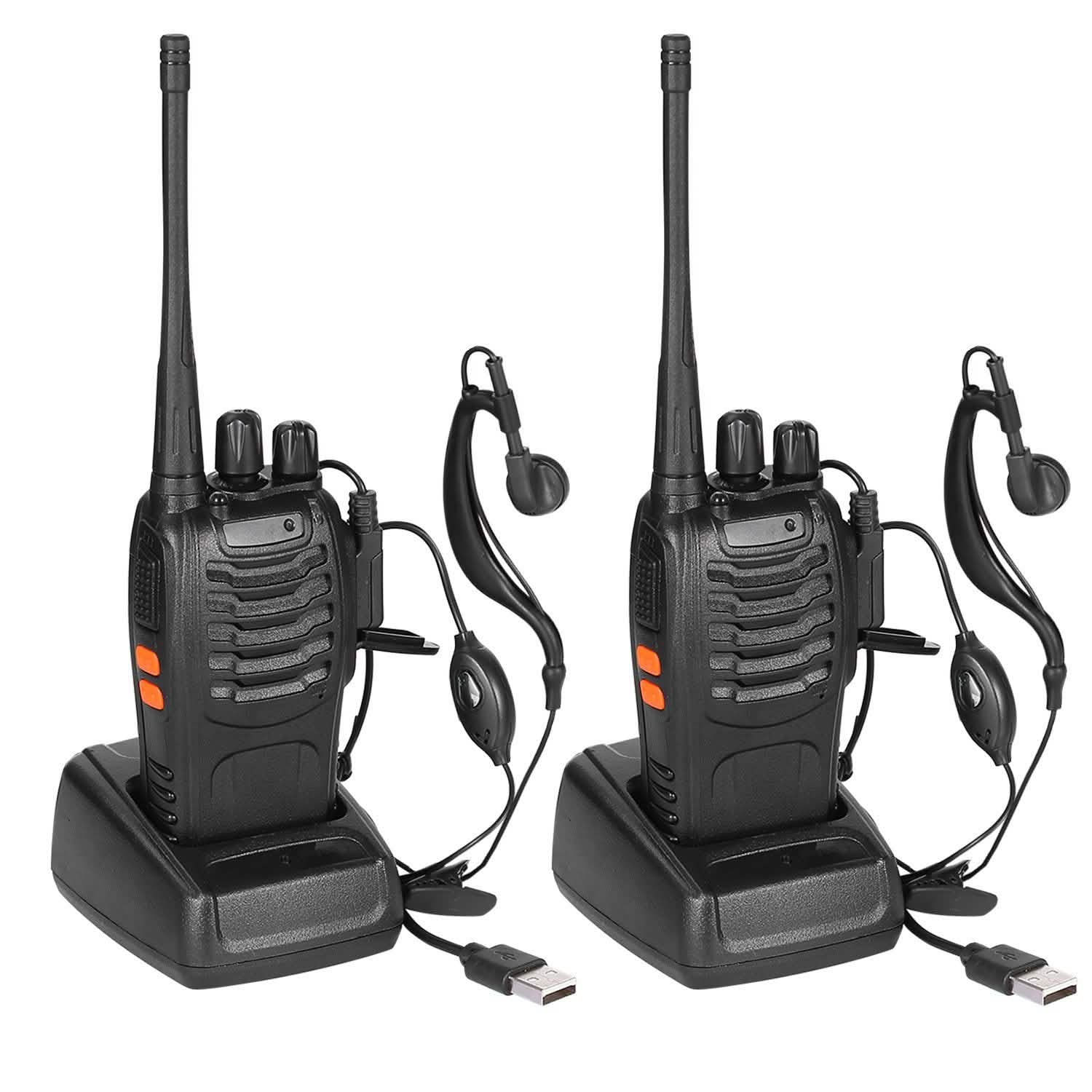 2-Pack: Baofeng BF-888S Walkie Talkies Two Way Radio Tactical & Self Defense - Tophatter Daily Deals