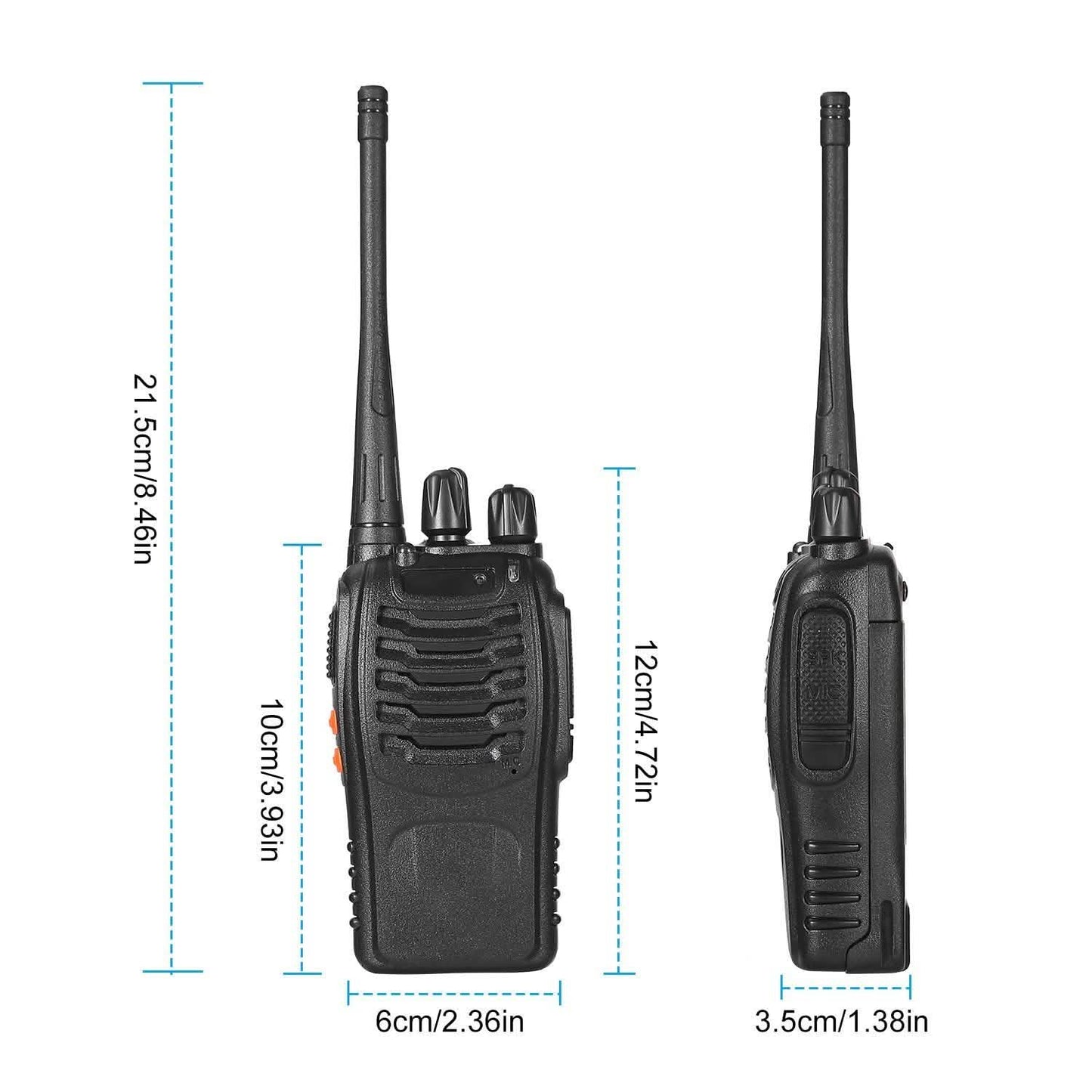 2-Pack: Baofeng BF-888S Walkie Talkies Two Way Radio Tactical & Self Defense - Tophatter Daily Deals