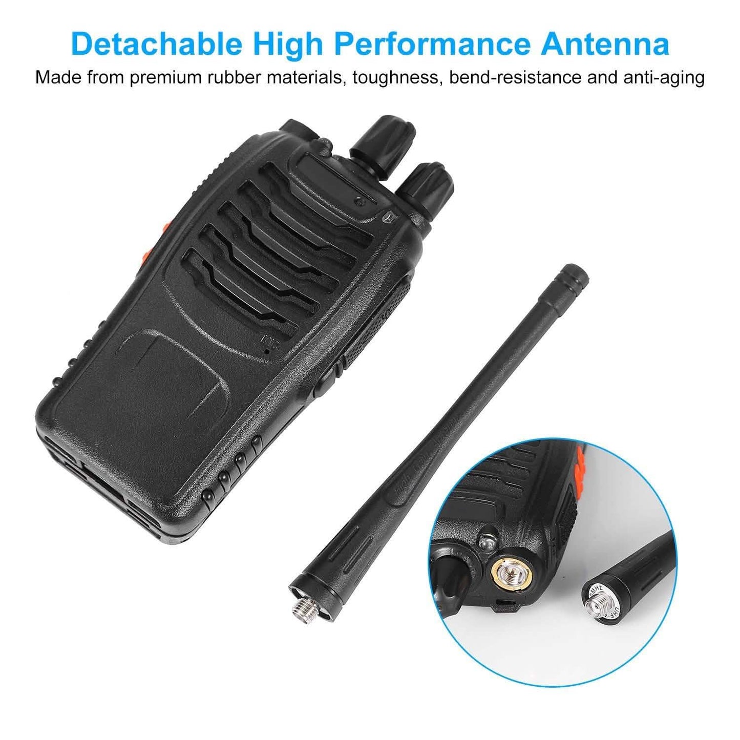 2-Pack: Baofeng BF-888S Walkie Talkies Two Way Radio Tactical & Self Defense - Tophatter Daily Deals