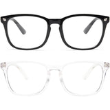 2-Pack: Blue Light Blocking Glasses Black Clear Health & Wellness - Tophatter Daily Deals
