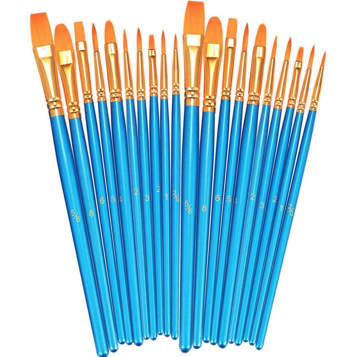 2-Pack: BOSOBO 10 Sizes Paint Brushes Set School, Office & Art Supplies - Tophatter Daily Deals