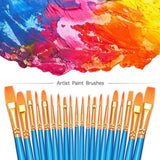 2-Pack: BOSOBO 10 Sizes Paint Brushes Set School, Office & Art Supplies - Tophatter Daily Deals