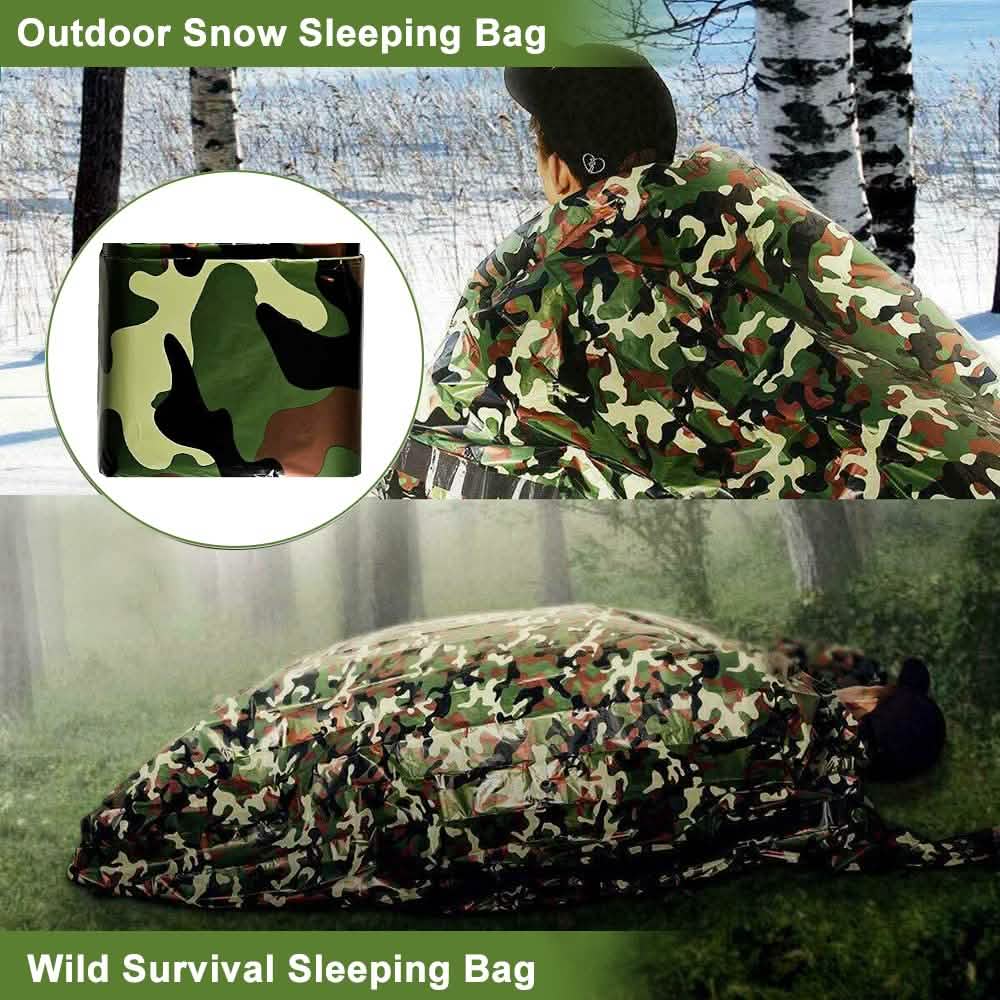 2-Pack: Camping Sleeping Bag Camouflage Outdoor Recreation - Tophatter Daily Deals