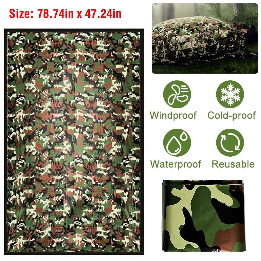 2-Pack: Camping Sleeping Bag Camouflage Outdoor Recreation - Tophatter Daily Deals