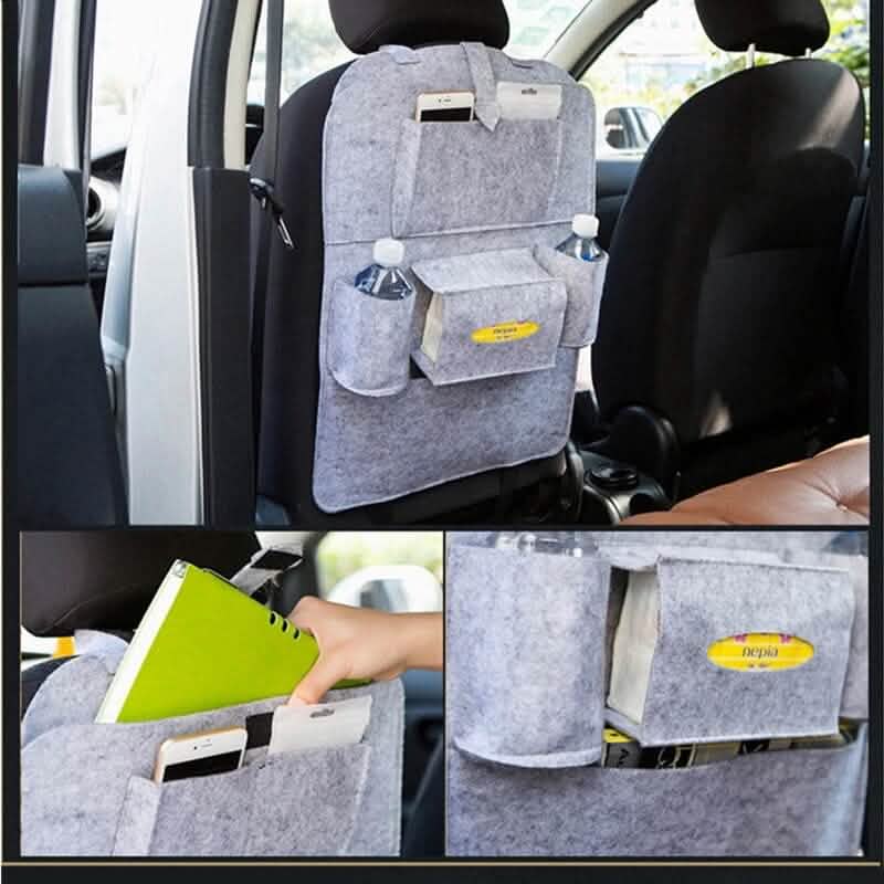 2-Pack: Car Seat Back Storage Bag Multifunctional Adjustable Backseat Storage Bag Automotive - Tophatter Daily Deals