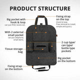 2-Pack: Car Seat Back Storage Bag Multifunctional Adjustable Backseat Storage Bag Automotive - Tophatter Daily Deals
