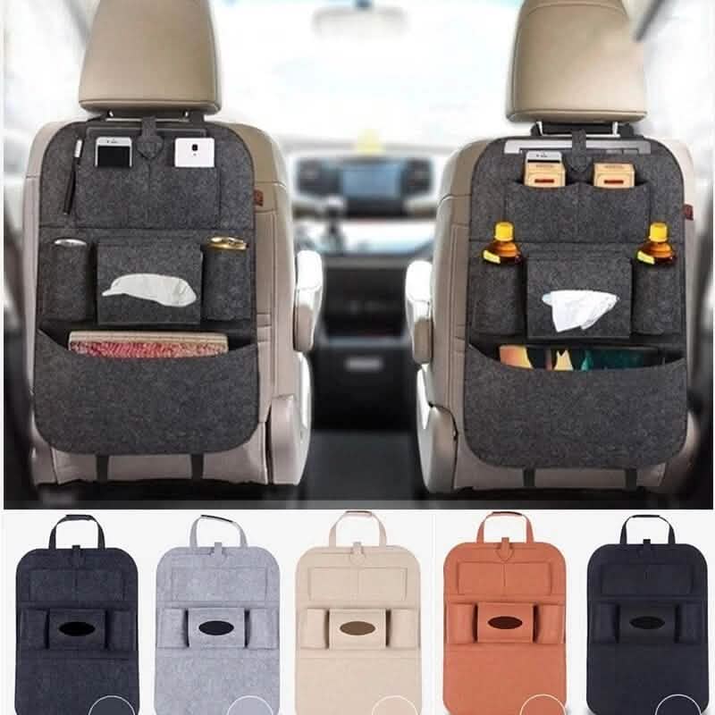 2-Pack: Car Seat Back Storage Bag Multifunctional Adjustable Backseat Storage Bag Automotive - Tophatter Daily Deals