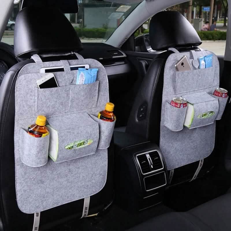 2-Pack: Car Seat Back Storage Bag Multifunctional Adjustable Backseat Storage Bag Automotive - Tophatter Daily Deals