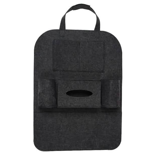 2-Pack: Car Seat Back Storage Bag Multifunctional Adjustable Backseat Storage Bag Dark Gray Automotive - Tophatter Daily Deals