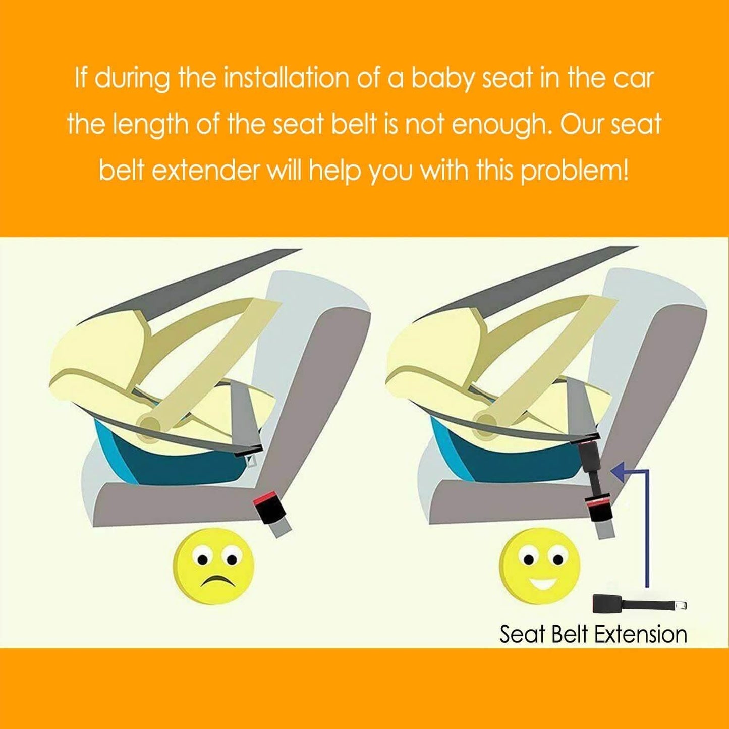 2-Pack: Car Seat Belt Extender Automotive - Tophatter Daily Deals