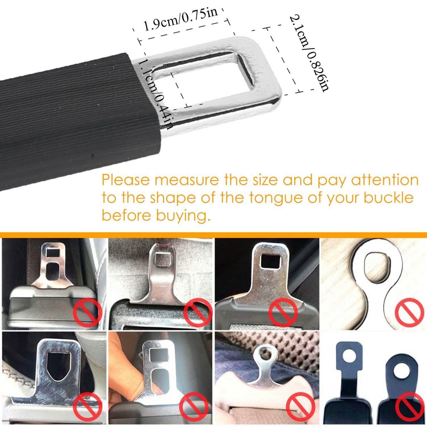 2-Pack: Car Seat Belt Extender Automotive - Tophatter Daily Deals