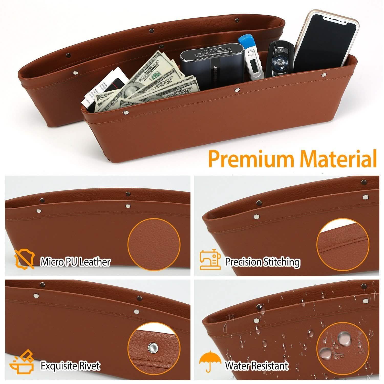 2-Pack: Car Seat Gap Pocket Automotive - Tophatter Daily Deals