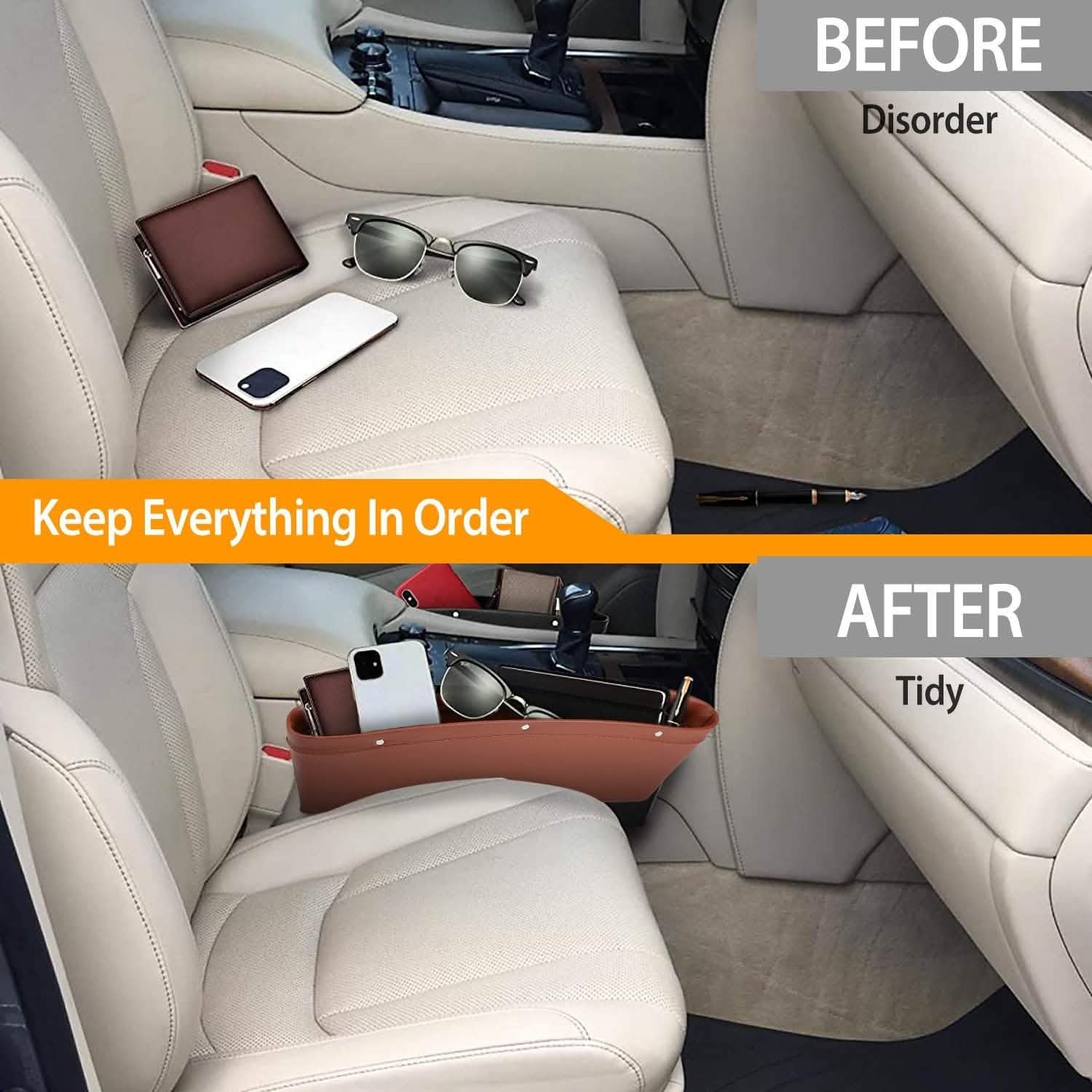 2-Pack: Car Seat Gap Pocket Automotive - Tophatter Daily Deals