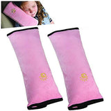 2-Pack: Car Seat Pillow Neck Rest for Kids Pink Automotive - Tophatter Daily Deals