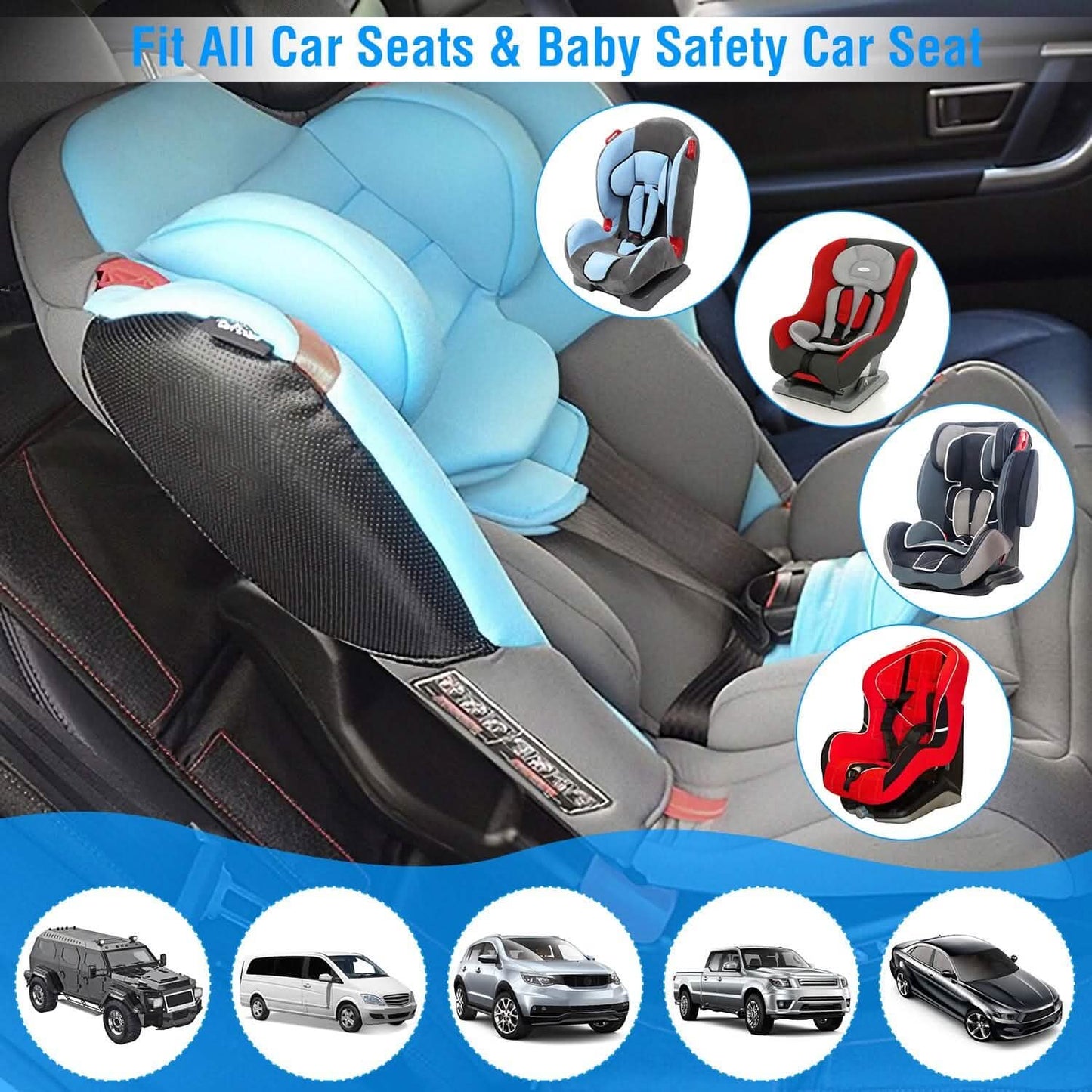 2-Pack: Car Seat Protector Cushion Mat Pad Automotive - Tophatter Daily Deals